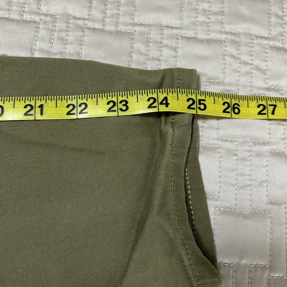 Talbots Women's High Waist Jegging Crop Jeans in Olive - Size 12 - Picture 4 of 4